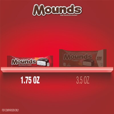 Mounds Dark Chocolate & Coconut Candy Bars, 1.75 oz., 36/Box (HEC00310)