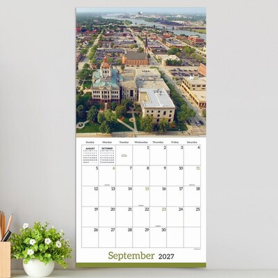 2027 TF Publishing Wisconsin 12" x 12" Monthly Wall Calendar, Multicolored (27-1041)