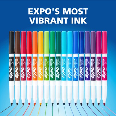 EXPO Dry Erase Markers, Fine Tip, Assorted Colors, 12/Pack (86603B)