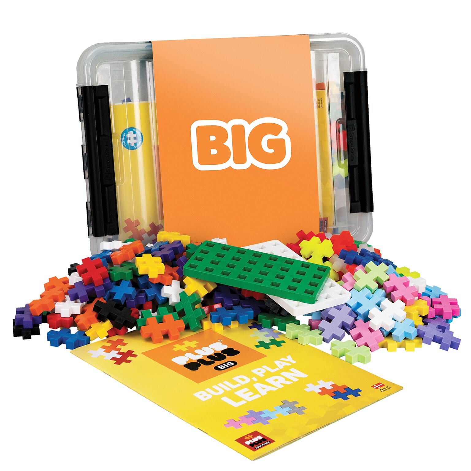 Plus-Plus BIG Tub with 2 Baseplates, 200 Pieces/Set (PLL03413)