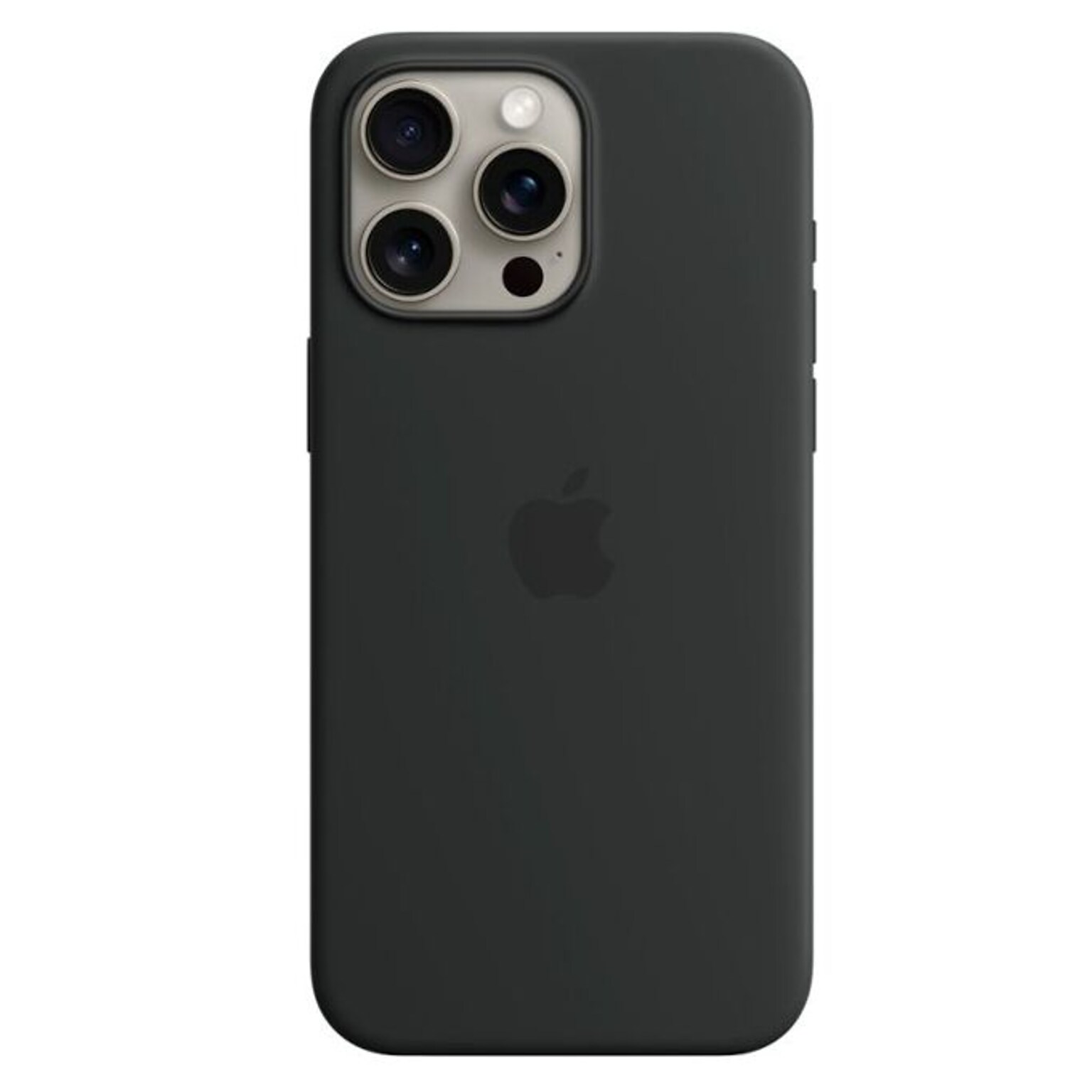 Apple iPhone 15 Pro Max Silicone Case with MagSafe, Black (MT1A3ZM/A)