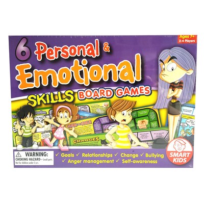 Didax SmartKids 6 Personal & Emotional Skills Games, Multicolored (DD-500045)