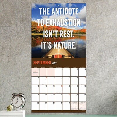 2027 TF Publishing The Great Outdoors 12" x 12" Monthly Wall Calendar, Multicolored (27-1109)