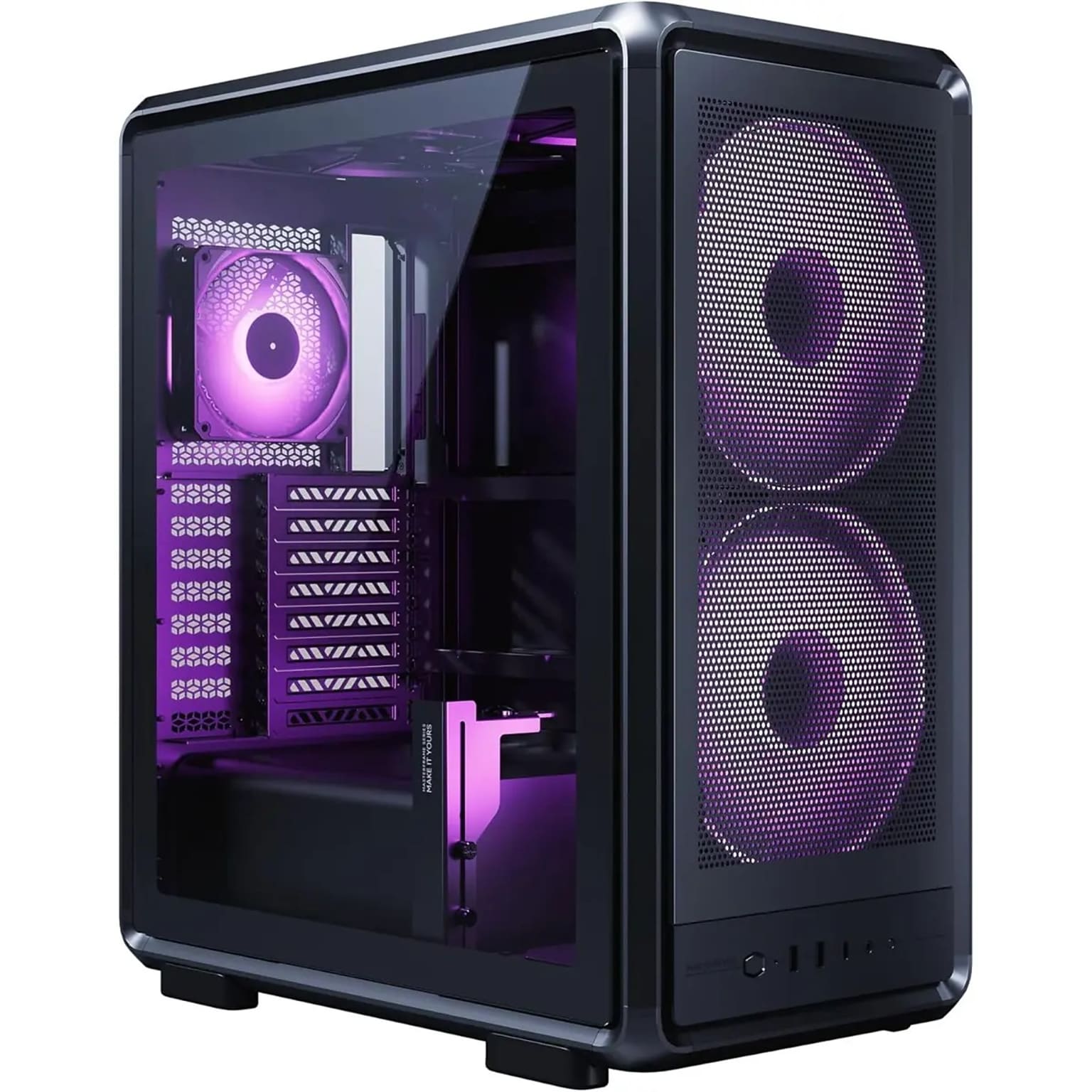 Cooler Master Frame 500 ATX Mid-Tower Computer Case, Black (MF500M-KHNN-S01)