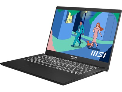 MSI Modern 14 C12M-495US 14 Laptop, Intel Core i3-1215U, 8GB Memory, 512GB SSD, Windows 11 (MOD1412