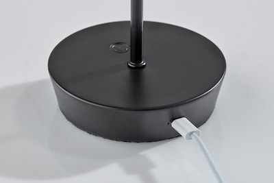 Adesso ADS360 Ako 12"H LED Table Lamp, Black/Clear Acrylic (AD9206-01)