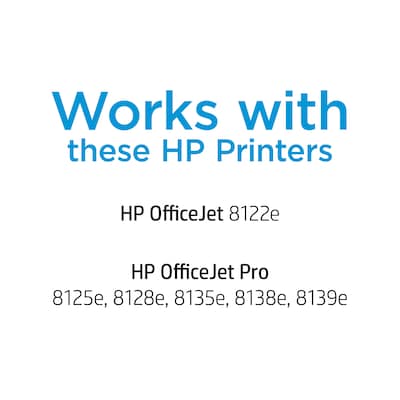 HP 923 Black/Cyan/Magenta/Yellow Standard Yield Ink Cartridges, 4/Pack (6C3Y6LN)