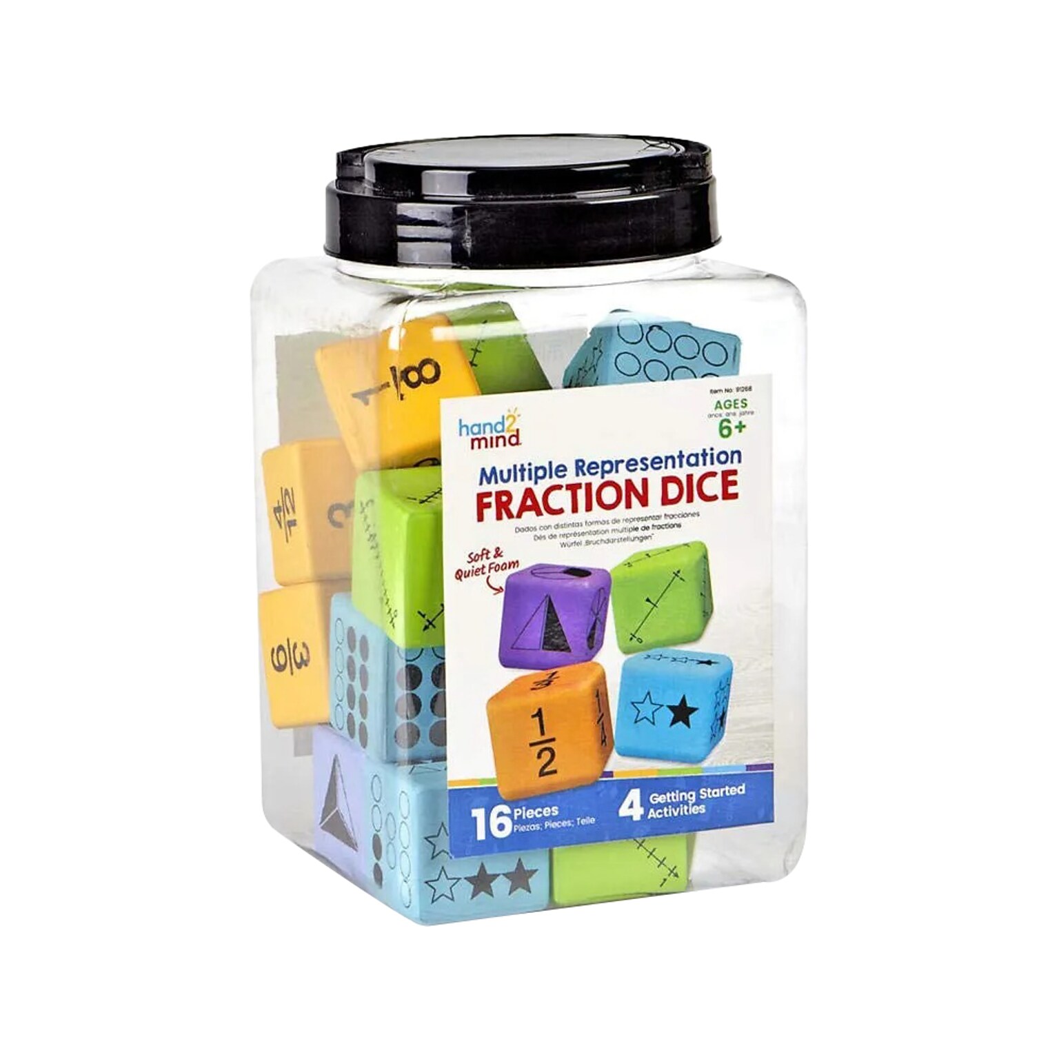 hand2mind Multiple Representation Fraction Dice (91268)