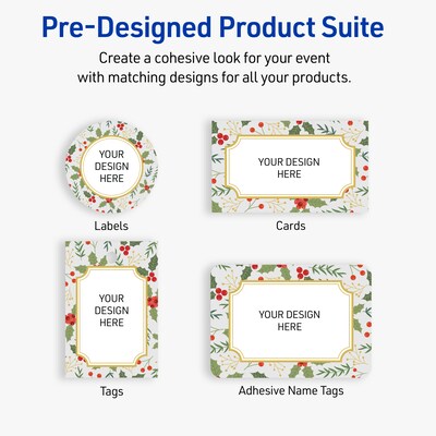 Avery Circle Multipurpose Labels, 2" Dia., White, 120/Pack (19479370464)