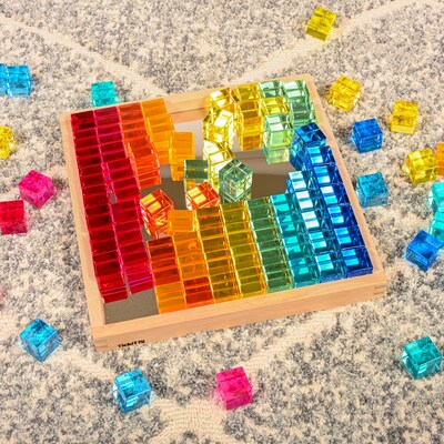 TickiT Gem Cube Mirror Tray, 101 Pieces/Set (CTU73548)