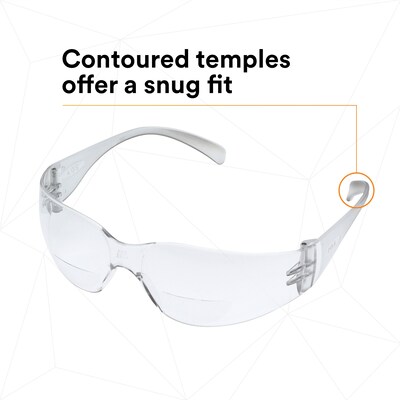 3M Virtua Anti-Fog +1.50 Safety Glasses, Clear Lens, 20/Carton (11513-00000-20)