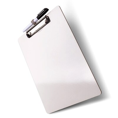 Officemate Dry Erase Clipboard, Top Clip with Pen Holder, 6pk (83161)
