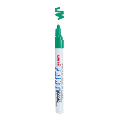 Uni Paint Marker, Bullet Point, Green, Dozen (63604DZ)