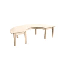 Flash Furniture Bright Beginnings Hercules 59 Semi-Circle Table, Beech (MK-ME088013-GG)