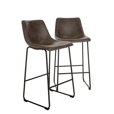 Finch Jackson Bar Stool, Brown, 2/Set (CHR10028A)