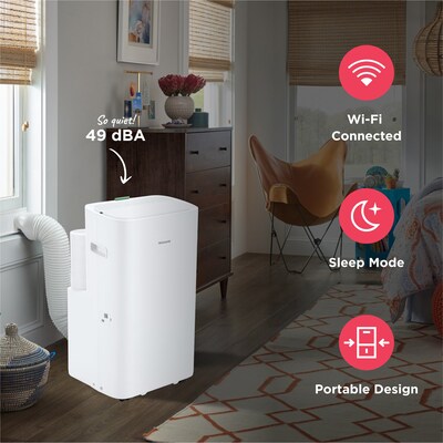 Frigidaire 115-Volt 14000 BTU (10000 BTU DOE) Portable Air Conditioner, WiFi Enabled, White (FHPC142AA1)
