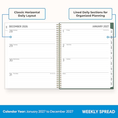2027 Blue Sky 8.5 x 11 Weekly & Monthly Planner (164265)