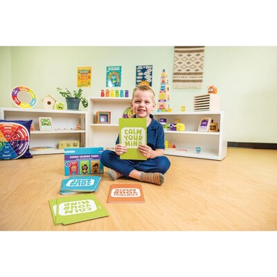 Open the Joy Jumbo Classroom Calming Flash Cards, 30 Cards/Pack (LR4758)