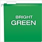 Pendaflex Reinforced Hanging File Folders, 1/5 Tab, Letter Size, Bright Green, 25/Box (PFX 4152 1/5 BGR)