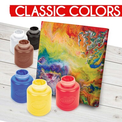 Crayola Acrylic Paint Set, Assorted Colors, 2 oz., 6/Box (20-1997)