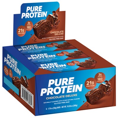 Pure Protein Gluten Free Chocolate Deluxe Protein Bar, 6 Bars/Box (NRN13809)