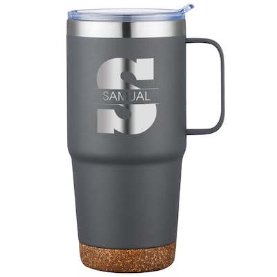 POD CORK BOTTOM STAINLESS MUG 24 OZ