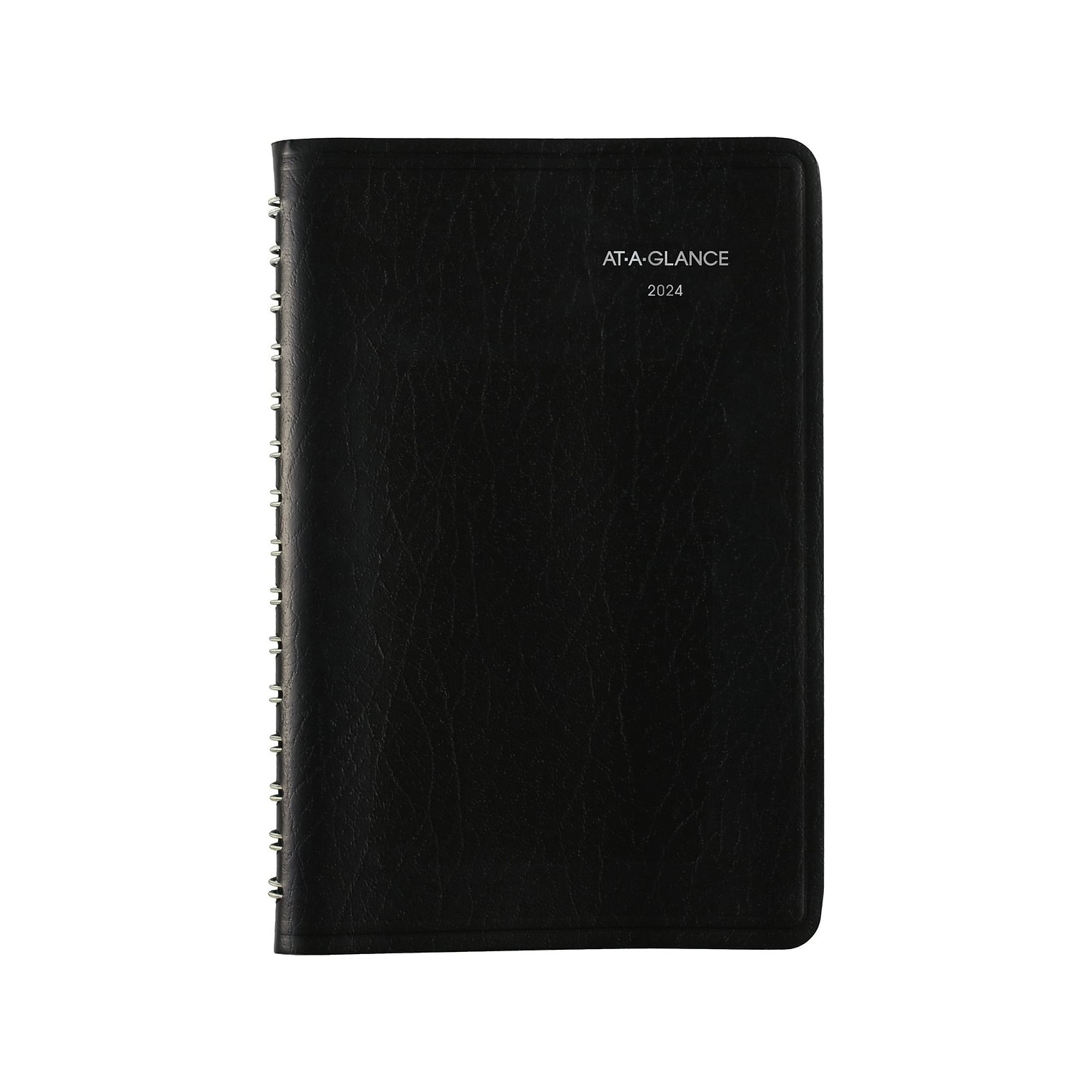 2024 AT-A-GLANCE DayMinder 5 x 8 Daily Appointment Book, Black (SK44-00-24)
