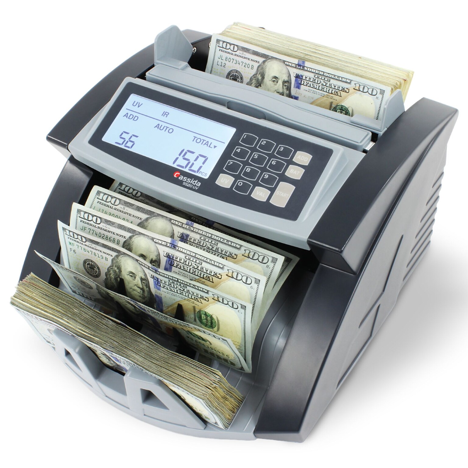Cassida 5520 Series Bill Counter, Gray (5520UV)