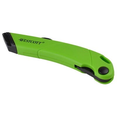 Westcott Ceramic Safety Cutter with Fold Out Film Cutter, Green (00741)