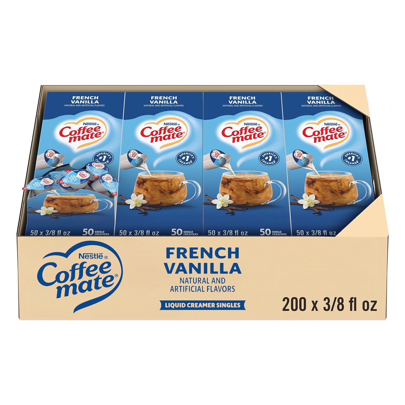 COFFEE-MATE French Vanilla Liquid 4(50x0.375 fl oz)