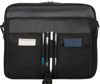Targus Polyester Messenger Bag, Black (TCM004US)