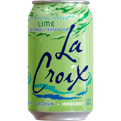 LaCroix Lime Sparkling Water, 12 Oz., 24 Cans/Carton (NAV40125)