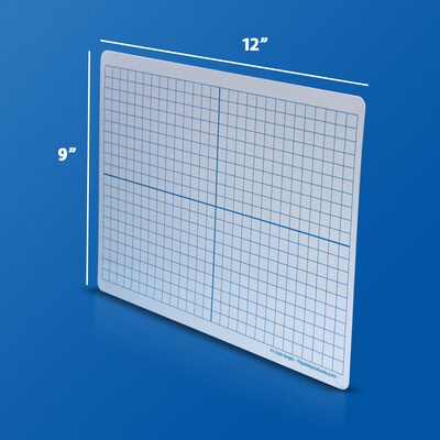 Flipside Double Sided Dry-Erase Mobile Whiteboard, 9" x 12", 48/Pack (FLP12001)