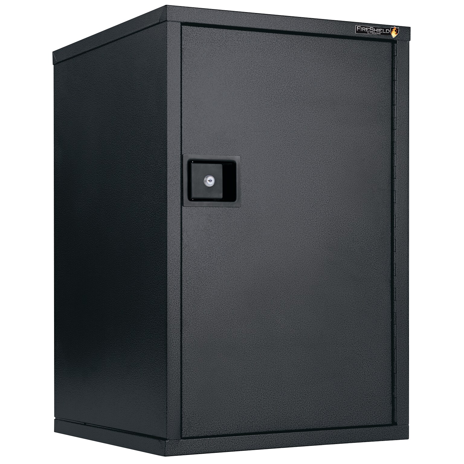 FireKing FireShield Storage Cabinet, Fire Resistant, Single Door w/ Key Lock, Black (HSC-3422-DBT)