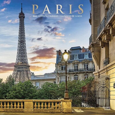 2023 BrownTrout Paris 12 x 12 Monthly Wall Calendar (9781975452469)