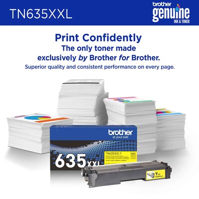 Brother TN635XXL Super High Yield Yellow Toner Cartridge (TN635XXLY)