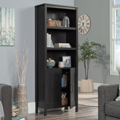 Sauder Select 72"H 5-Shelf Bookcase, Raven Oak (434880)
