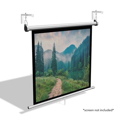 Mount-It! 12" Universal Projector Screen Mount Universal Projector Wall/Ceiling Mount, 2/Pack, White (MI-631WHT)