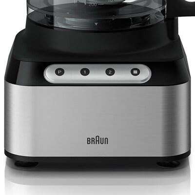 Braun EasyPrep 64 oz. Food Processor, Stainless/Black (FP3211SI)