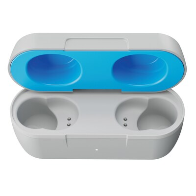 Skullcandy Jib True 2 Wireless In-Ear Stereo Earbuds, Bluetooth, Light Gray/Blue (S1JTW-P948)