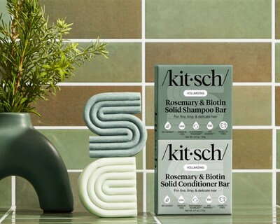 Kitsch Solid Shampoo & Conditioner Bar Duo Set - For Hair Growth