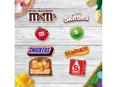 Mars Easter Basket Stuffers Assorted Candy & Chocolate Variety Bag, 27.27 oz., 65/Pieces (467569)