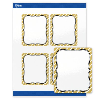 Avery Rectangle Laser/Inkjet Multipurpose Labels, 4 x 3-1/3, White, 40/Pack (19479370992)