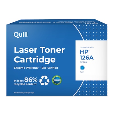 Quill Brand® Remanufactured Cyan Standard Yield Toner Cartridge Replacement for HP 126A (CE311A) (Lifetime Warranty)