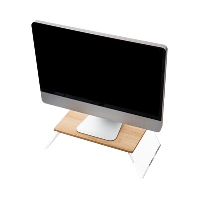 Mind Reader Monitor Stand and Laptop Riser, Brown (MODMONSTA-BRN)