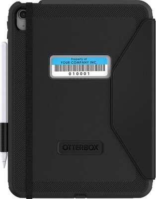 OtterBox Defender Polycarbonate/Silicone 10.2 Folio Case for iPad (10th Generation), Black (77-9375