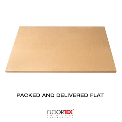 Floortex Cleartex Recycled Hard Floor Chair Mat with Anti-Slip Backing, Rectangular, 30" x 48", Tinted (FCECO3048AEP)