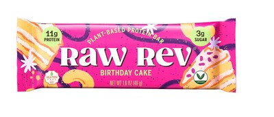 Raw Rev Gluten Free Birthday Cake Protein Bar, 1.6 oz., 12 Bars/Box (RR-S-BC-1)