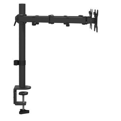 Kanto Height Adjustable Desktop Arm Dual Monitor Stand for 17 - 27 Monitors, Black (DML2000)