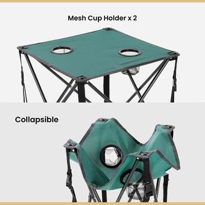 Arrowhead Outdoor Folding Camping Table with Carry Bag, Green (KKS0228U)